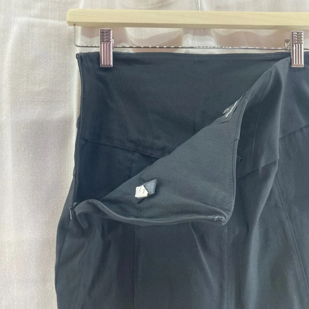 Express Design Studio Black Mini Skirt Corset Waist Fitted Lined Chic‎ Size 0